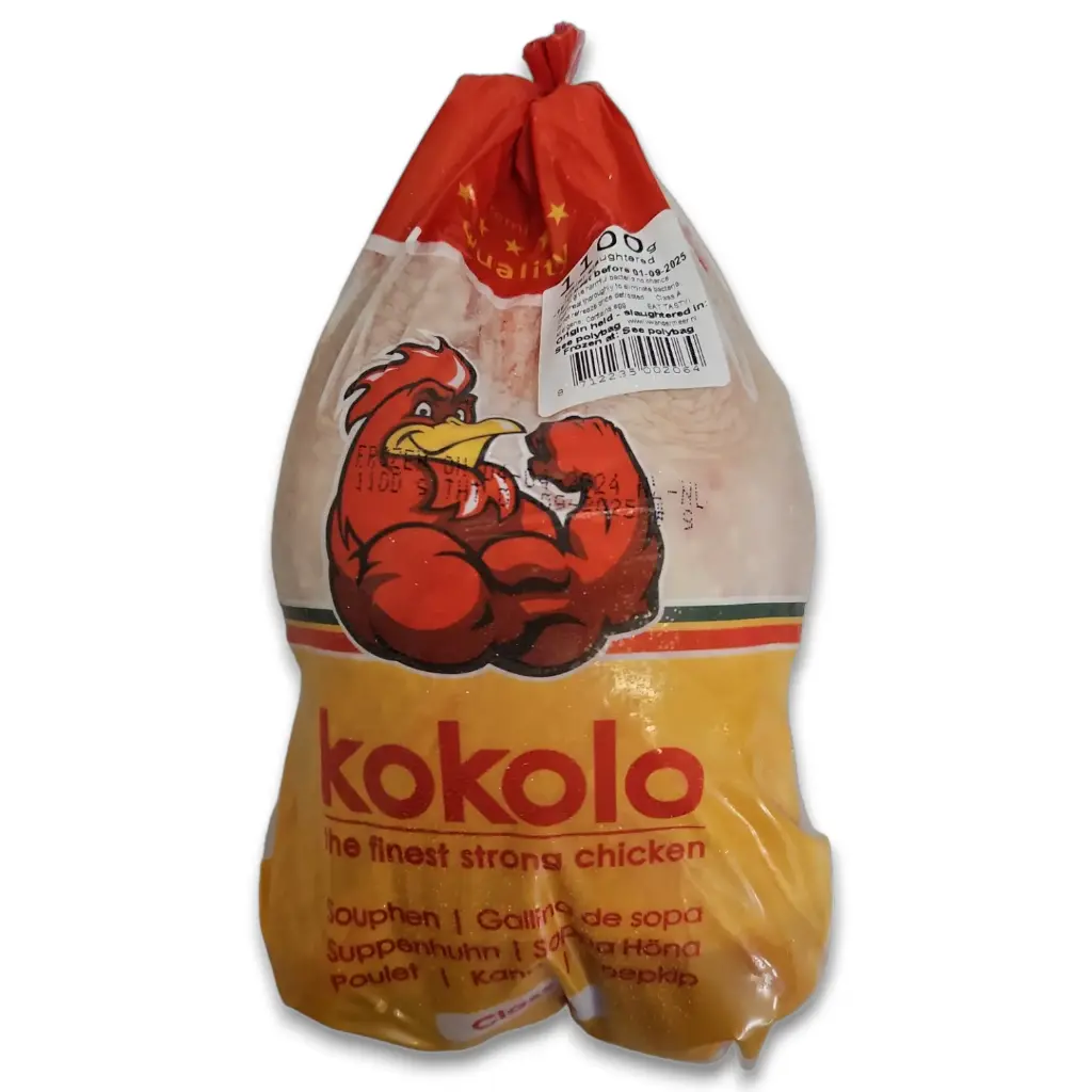 Kokolo Cleaned whole chicken Halal 1100g